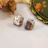 Baroque Freshwater Pearl Silver Earrings for Women