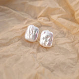 Baroque Freshwater Pearl 925 Sterling Silver Earrings