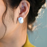 Baroque Freshwater Pearl 925 Sterling Silver Earrings