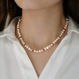 Baroque Pearl 925 Silver Necklace for Women
