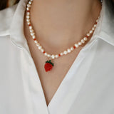 Baroque Pearl 925 Silver Necklace for Women