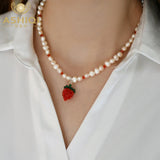 Baroque Pearl 925 Silver Necklace for Women