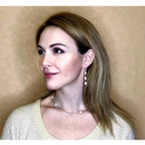 Baroque Freshwater Pearl Drop Earrings 925 Sterling Silver Jewelry