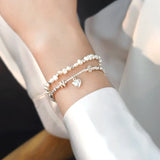 Baroque Pearl Silver Bracelet for Women