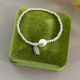 Baroque Pearl 925 Sterling Silver Bracelet for Women