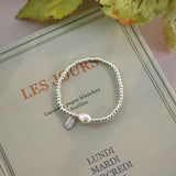 Baroque Pearl 925 Sterling Silver Bracelet for Women