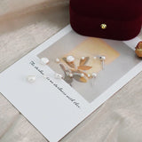 Baroque Pearl 925 Silver Long Earrings Wedding Jewelry