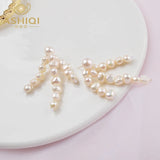 Baroque Pearl 925 Silver Drop Earrings for Women