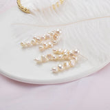 Baroque Pearl Drop Earrings 925 Sterling Silver