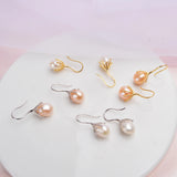 Baroque Pearl Earrings 925 Sterling Silver Drop Earrings For Women