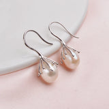 Baroque Pearl Earrings 925 Sterling Silver Drop Earrings For Women