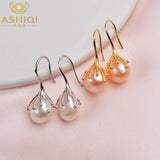 Baroque Pearl Earrings 925 Sterling Silver Drop Earrings