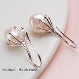Baroque Pearl Earrings 925 Sterling Silver Drop Earrings