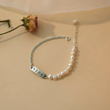 Baroque Pearl Bracelet 925 Sterling Silver Jewelry