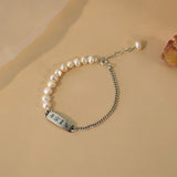 Baroque Pearl Bracelet 925 Sterling Silver Jewelry