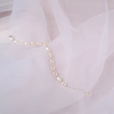 Baroque Pearl Charm Bracelet 925 Sterling Silver Jewelry Gift