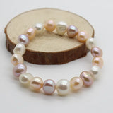Colorful Baroque Pearl Bracelet for Women Wedding 8-9mm
