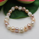 Colorful Baroque Pearl Bracelet for Women Wedding 8-9mm