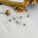 Baroque Pearl 925 Silver Long Earrings for Women