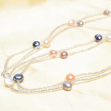 Baroque Pearl Bracelet Colorful Crystal Beads
