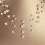 Baroque Pearl Layered Necklace Women 5 Rows Bohemia Jewelry