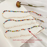 Colorful Bead Baroque Pearl Necklace for Women Gift
