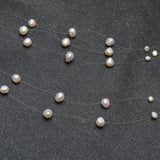 Freshwater Baroque Pearl Necklace 5-Row Bohemia for Women