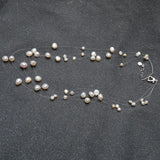 Freshwater Baroque Pearl Necklace 5-Row Bohemia for Women