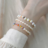 Natural Freshwater Pearl Bracelet Colorful Bead Jewelry