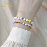 Natural Freshwater Pearl Bracelet Colorful Bead Jewelry