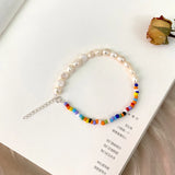 Natural Freshwater Pearl Bracelet Colorful Bead Jewelry