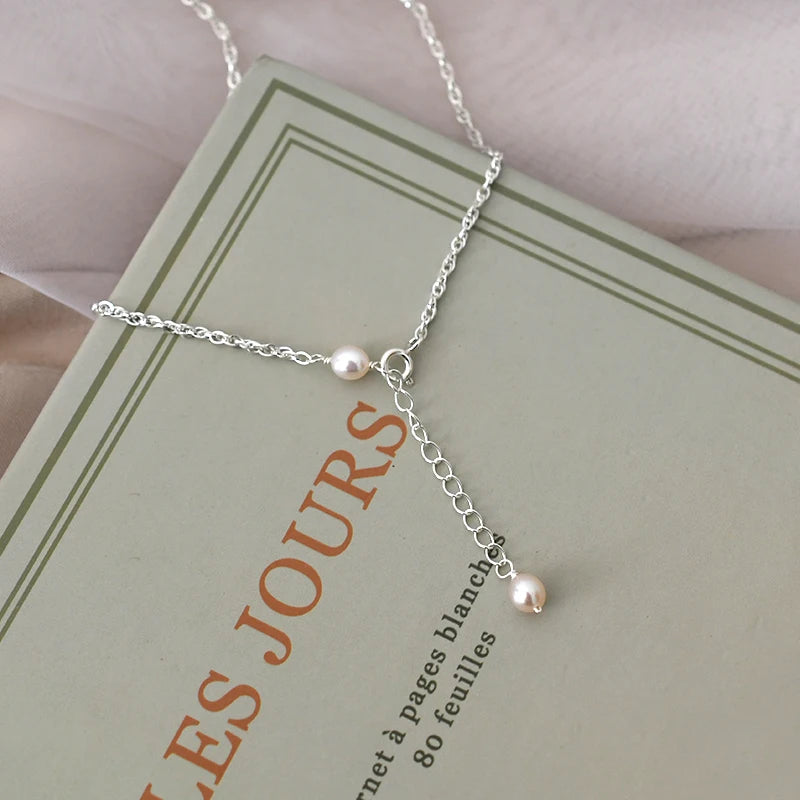 Freshwater Pearl 925 Silver Anklet Bohemian Leg Bracelet for Women Gift