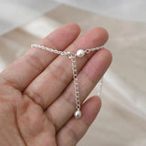 Freshwater Pearl 925 Silver Anklet Bohemian Leg Bracelet for Women