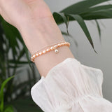 Freshwater Pearl 925 Silver Bell Bracelet for Women