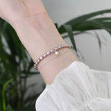 Freshwater Pearl 925 Silver Bell Bracelet for Women