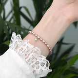 Freshwater Pearl 925 Silver Bell Bracelet Jewelry for Women