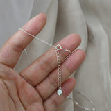 Freshwater Pearl 925 Sterling Silver Bow Necklace for Women