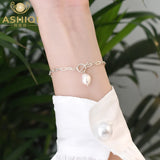 Natural Freshwater Pearl 925 Sterling Silver Bracelet