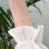 Freshwater Pearl 925 Silver Chain Bracelet - Women's Jewelry Gift
