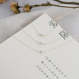 Freshwater Pearl 925 Silver Choker Necklace Layered Chain Jewelry
