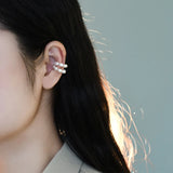Freshwater Pearl 925 Sterling Silver Ear Clips Jewelry for Women
