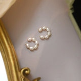 Freshwater Pearl 925 Silver Ear Clips for Women