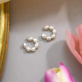 Freshwater Pearl 925 Silver Ear Clips for Women