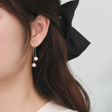 Natural Freshwater Pearl 925 Sterling Silver Earrings for Girls