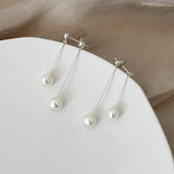 Natural Freshwater Pearl 925 Sterling Silver Earrings for Girls