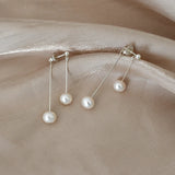 Natural Freshwater Pearl 925 Sterling Silver Earrings for Girls