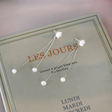 Freshwater Pearl 925 Silver Flower Earrings for Girls