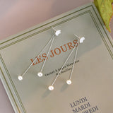 Freshwater Pearl 925 Silver Flower Earrings for Girls