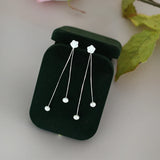 Freshwater Pearl 925 Silver Flower Earrings for Girls