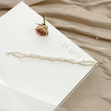 Freshwater Pearl 925 Silver Double Layer Bracelet Women